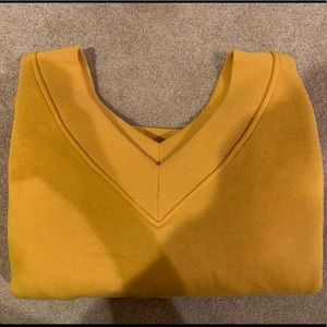 Off the Shoulder Forever 21 Mustard Sweater Size S